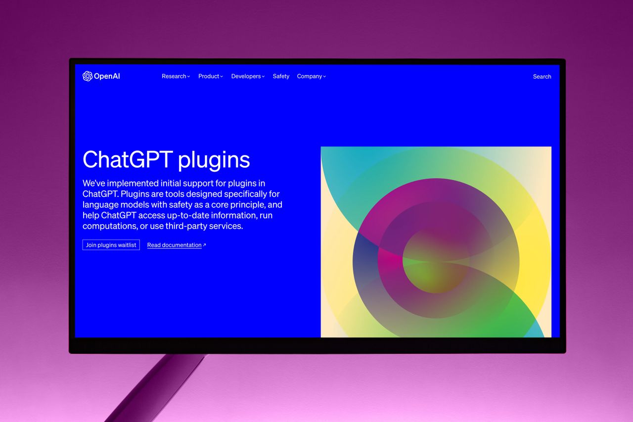Crafting Captivating Headlines: Your awesome post title goes here A contemporary screen displaying the ChatGPT plugins interface by OpenAI, highlighting AI technology advancements.